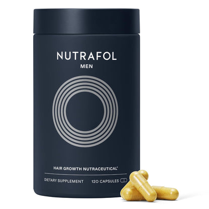 Nutrafol Men Hair Growth Supplements Ages 18-49 for Thinning Hair Clinically Tested for Visibly Thicker Hair and Scalp Coverage Dermatologist Recommended